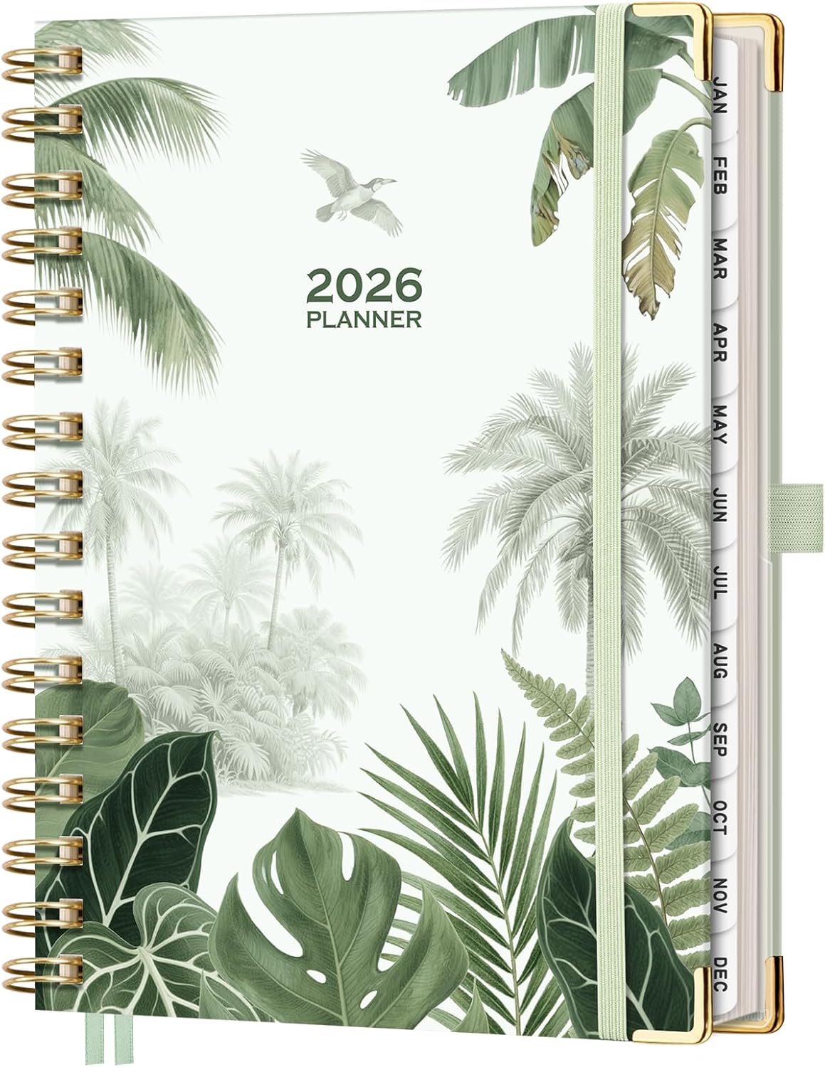 AHGXG 2026 Planner, Weekly and Monthly Planner for Women, Jan 2026 - Dec 2026, Medium Size (5.7" x 8.3"), Calendar 2026, Hardcover with Monthly Tabs, Spiral-Bound, 100 GSM Thick Paper, Colourful Tree - Image 12