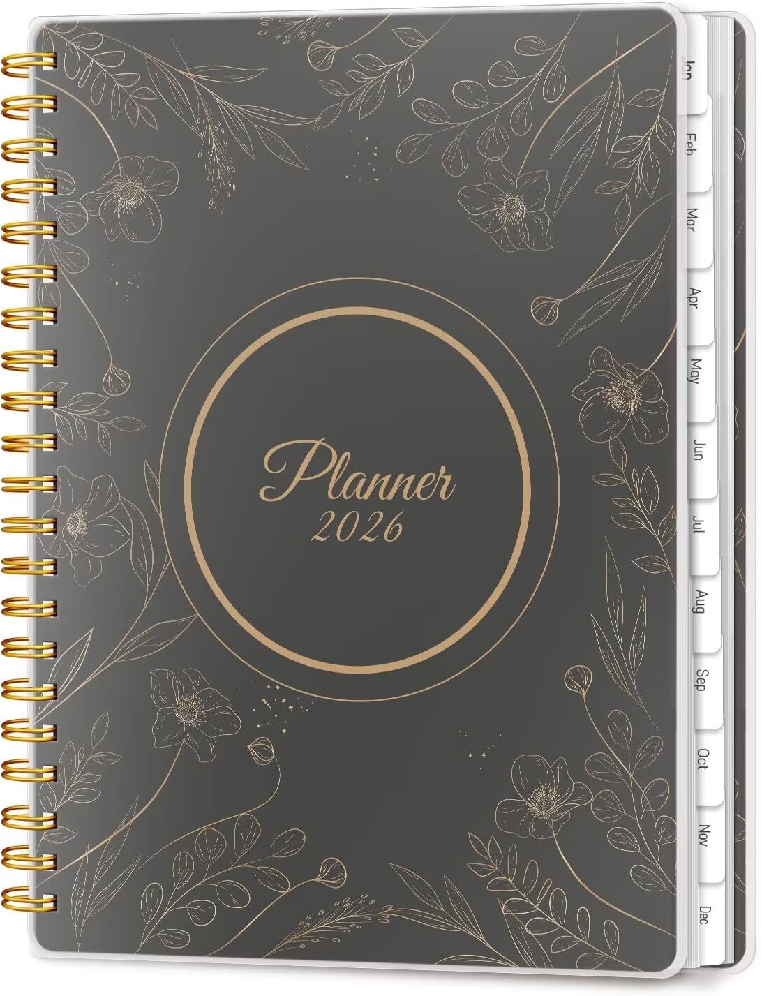 2026 Planner, A5 Weekly and Monthly Planners with Tabs, Spiral Bound Daily Calendar 2026 Planner, Agenda Organizers from Jan. to Dec., Hardcover Habit Tracker Journal 6.18" x 8.5"(Cyan Marble) - Image 14