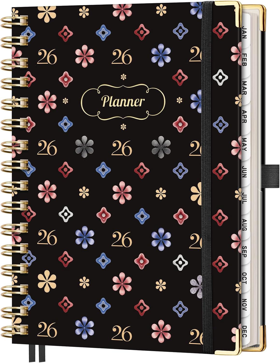 AHGXG 2026 Planner, Weekly and Monthly Planner for Women, Jan 2026 - Dec 2026, Medium Size (5.7" x 8.3"), Calendar 2026, Hardcover with Monthly Tabs, Spiral-Bound, 100 GSM Thick Paper, Colourful Tree - Image 11