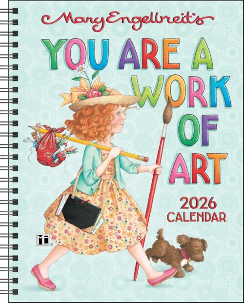 Mary Engelbreit's You Are a Work of Art 2026 Monthly/Weekly Planner Calendar