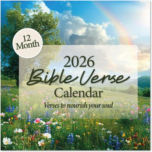 2026 Christian Wall Calendar | Monthly Bible Verse Wall Calendar, Reflective Scripture Verses to Nourish Your Soul and Invigorate Your Faith, All Bible Quotes are From the NIV Bible